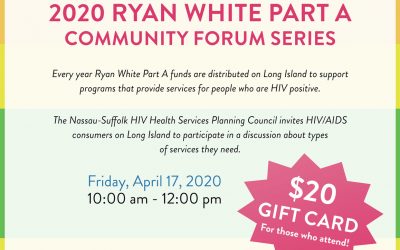 2020 Ryan White Community Forum Series, April 17th